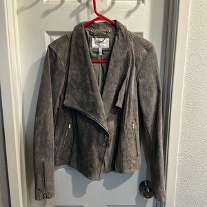 Bcbg suede leather motorbike jacket - like new